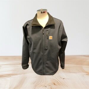 Carhartt Crowley Mens XL Blue Soft Shell Fleece Lined Full Zip 102199 Jacket